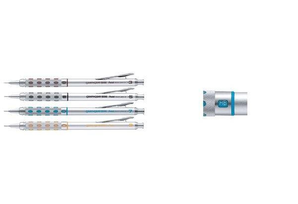 Porte-mines GRAPHGEAR 1000 Diamètre 0,3 mm Argent PENTEL