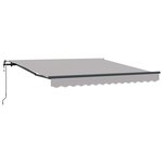 Auvent rétractable automatique vidaXL Gris Clair 350x250 cm