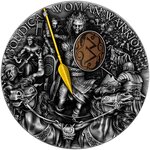 BOUDICA Woman Warrior 2 Once Argent Monnaie 5 Dollars Niue 2022