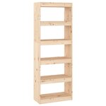 vidaXL Bibliothèque/Séparateur de pièce 60x30x167 5 cm pin massif