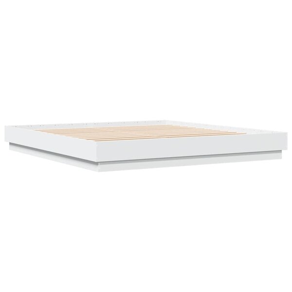 vidaXL Cadre de lit sans matelas blanc 180x200 cm
