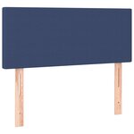 vidaXL Tête de lit à LED Bleu 80x5x78/88 cm Tissu