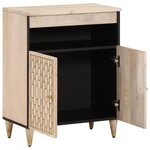 vidaXL Armoire latérale 60x33x75 cm bois massif de manguier