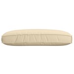 vidaXL Coussin de palette pour siège Beige 120x80x12 cm Tissu Oxford
