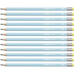 Crayon graphite pencil 160 bout gomme hb - bleu clair x 12 stabilo