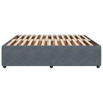 vidaXL Cadre de lit sans matelas gris foncé 200x200 cm velours