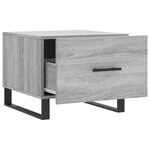 vidaXL Tables basses 2 Pièces sonoma gris 50x50x40 cm bois d'ingénierie
