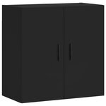 vidaXL Armoire murale noir 60x31x60 cm bois d'ingénierie