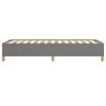 vidaXL Cadre de lit sans matelas gris foncé 80x200 cm tissu