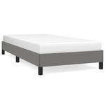 vidaXL Cadre de lit Gris foncé 100 x 200 cm Tissu