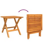 vidaXL Ensemble de 3 transats avec table d'appoint en bois d'acacia massif