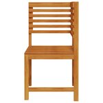 Chaise d'angle de jardin vidaXL en bois massif d'acacia
