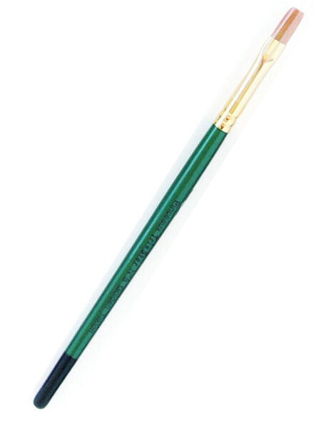 Pinceau synthétique Plat n°8 - manche vert - lot de 10 pinceaux