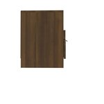 vidaXL Meuble TV Chêne marron 150x33 5x45 cm Bois d'ingénierie