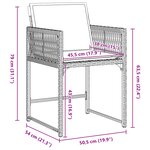 vidaXL Set de salle à manger de jardin de 5 pièces avec coussins en beige poly rattan