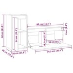 vidaXL Meubles TV 2 Pièces Bois massif de pin
