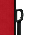 vidaXL Auvent latéral rétractable rouge 100x600 cm