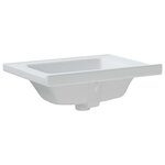 vidaXL Évier salle de bain blanc 61x48x19 5 cm rectangulaire céramique