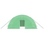 vidaXL Serre avec cadre en acier vert 24 m² 6x4x2 85 m