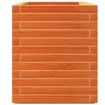 vidaXL Jardinière cire marron 90x40x49 5 cm bois de pin massif