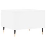 vidaXL Table basse blanc 50x46x35 cm bois d'ingénierie