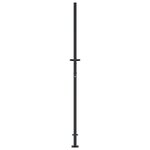 vidaXL Portail de jardin anthracite 105x205 cm acier design de bambou