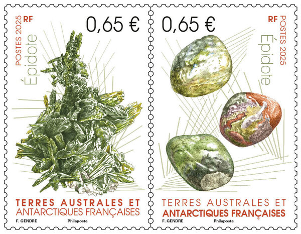 Timbre TAAF - Diptyque - Epidote