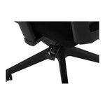 Fauteuil chaise siège de bureau dossier en filet appui-tête charge maximale150 kg noir 14_0000879
