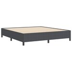 vidaXL Cadre de lit Gris Foncé 180x200 cm en Tissu Cords
