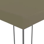 vidaXL Chapiteau avec guirlande lumineuse à LED 3x3 m Taupe