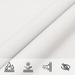 vidaXL Voile de parasol tissu oxford rectangulaire 3x4 5 m blanc
