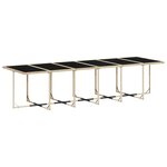 vidaXL Ensemble à manger de jardin et coussins 17 Pièces beige