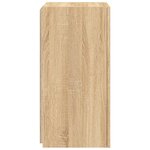 vidaXL Meubles TV muraux lumières LED 2 Pièces chêne sonoma 30 5x35x70 cm