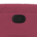 vidaXL Fauteuil inclinable rouge bordeaux velours