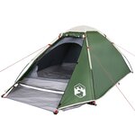 vidaXL Tente de camping à dôme 4 personnes vert imperméable