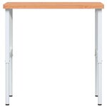 vidaXL Établi 100x60x(73-99 5) cm bois massif de hêtre rectangulaire
