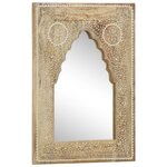vidaXL Miroir peint à la main 40x55 cm Bois de manguier solide