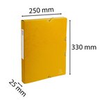 Boite De Classement Exabox Dos 25mm Carte Lustrée - A4 - Jaune - X 8 - Exacompta