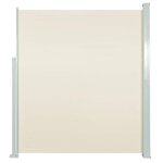 vidaXL Auvent latéral rétractable 160 x 500 cm Crème