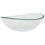 vidaXL Lavabo Verre trempé 54 5x35x15 5 cm Transparent