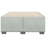 vidaXL Cadre de lit gris clair 120x190 cm velours