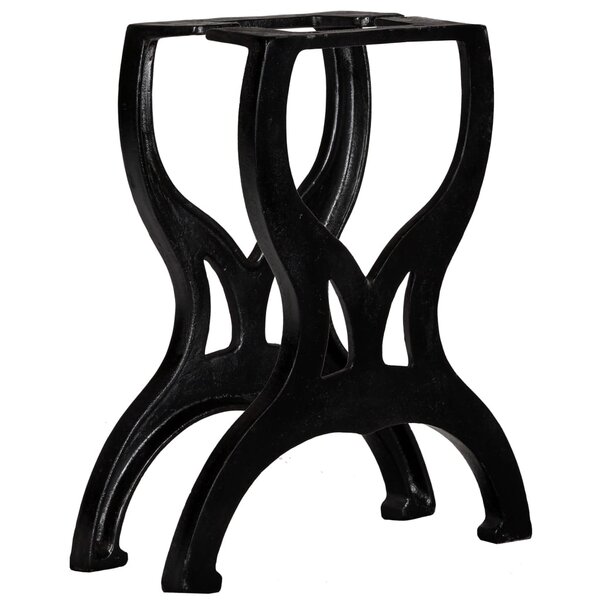 vidaXL Pied de banc 2 Pièces Cadre en X Fonte