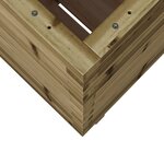 vidaXL Jardinière 50x50x72 5 cm bois de pin imprégné