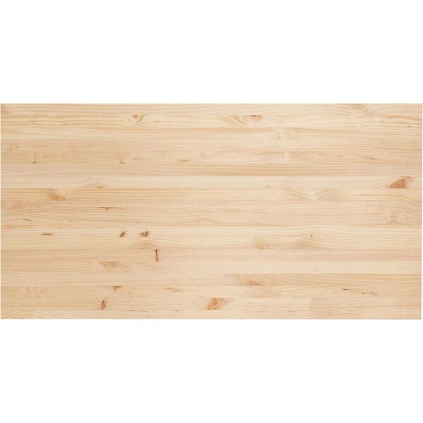 Plateau de bureau en pin massif 120 x 60 x 1 8 cm