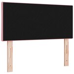 vidaXL Tête de lit LED Rose Ensemble de 2 Rose Tissu  Bois 90 cm USB-C