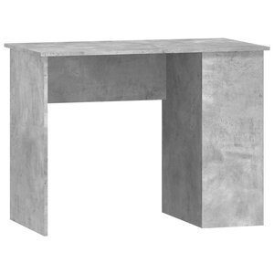 Bureau table poste de travail meuble d'ordinateur informatique étude 100 x 55 x 75 cm bois d'ingénierie gris 02_0023829