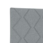 Tête de Lit LED vidaXL Design Blocs en Diamant Gris Clair 100 cm Tissu
