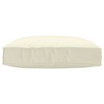 vidaXL Coussin de Palette pour assise Crème 80x80x12 cm Tissu Oxford