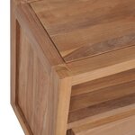 vidaXL Meuble TV Bois massif de teck et finition naturelle 120x30x40cm