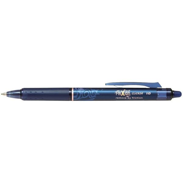 Pilot stylo roller frixion ball clicker 10  bleu nuit pilot
